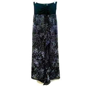 Raviya Swimsuit Coverup Maxi in Black and Gray